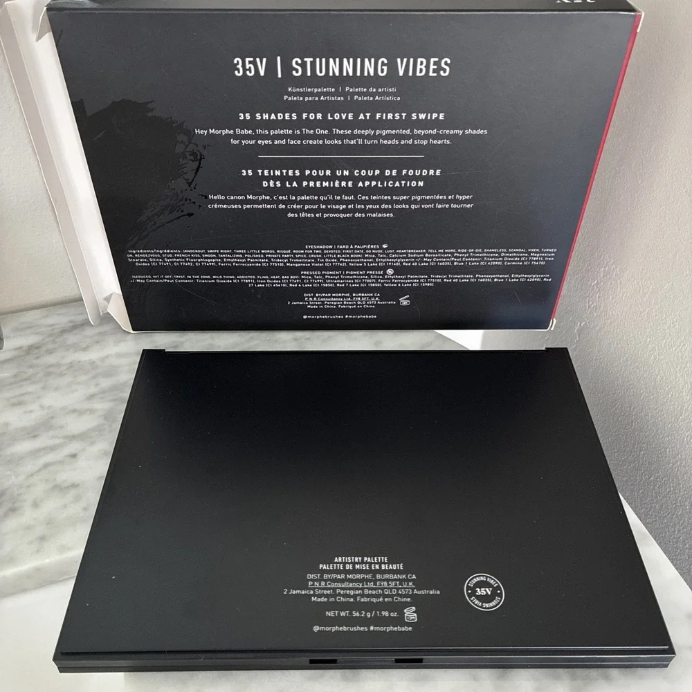 New In Box  Morphe 35V Stunning Vibes Artistry Eyeshadow Palette